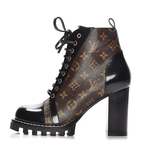 louis vuitton black boot heels|louis vuitton black high heels.